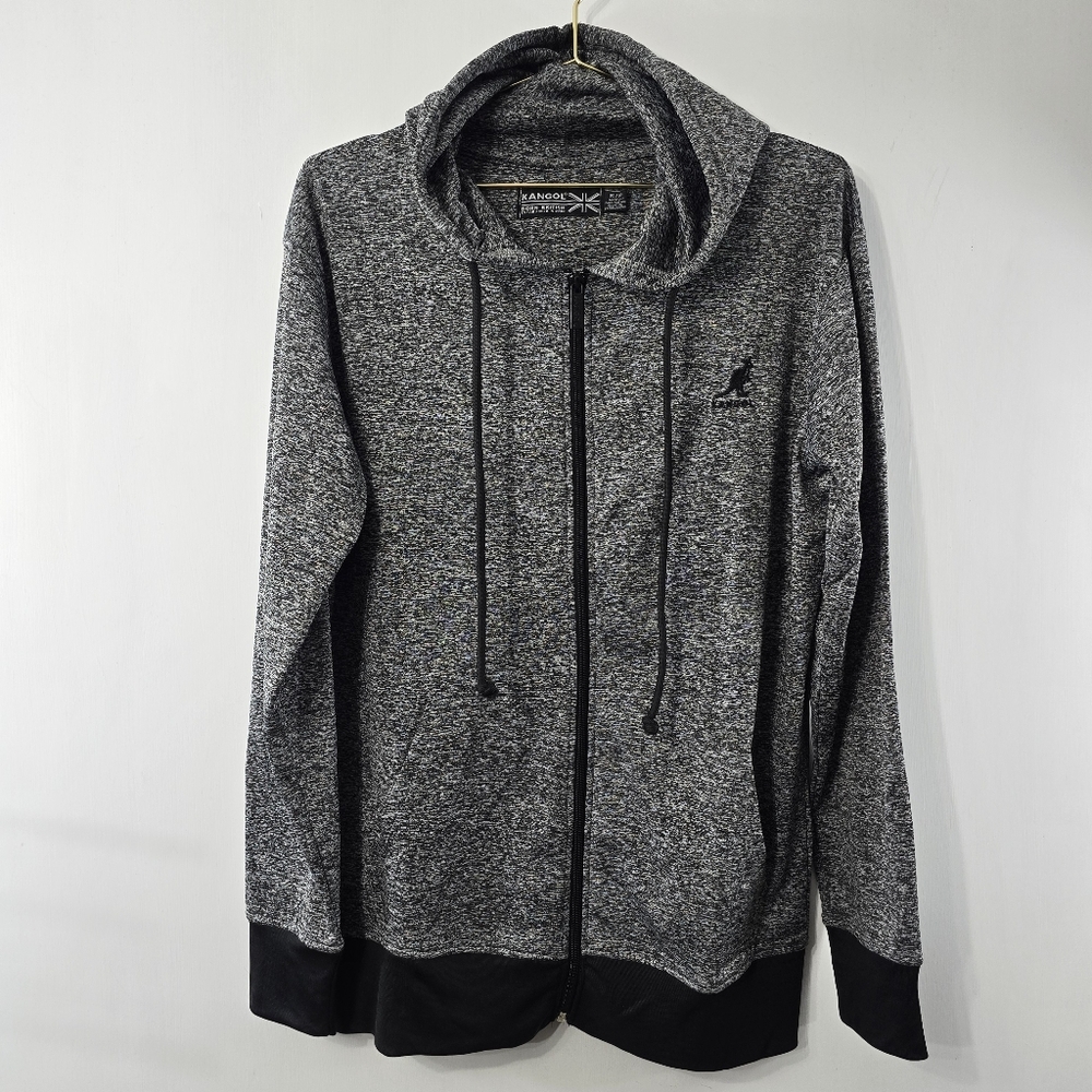 Kangol Microfleece Lined Hooded Hoodie Zip Sweatshirt Activewear Jacket NWT Sz S